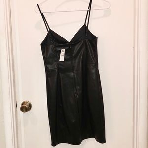 Express Dresses - Pleather Black Mini Dress Express Dresses - Pleather Black Mini Dress